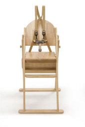 Safetots Deluxe Putaway Folding Wooden High Chair, Natural, Highchair For Baby And Toddler, Pre-Assembled - thumbnail 4