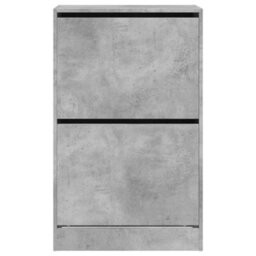 Berkfield Shoe Cabinet Concrete Grey 60X34X96.5 Cm Engineered Wood - thumbnail 5
