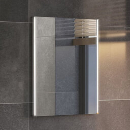 Ibathuk Glowvia Wall Mounted Led Illuminated Mirror, Modern Mirror For Bathroom With Touch Sensor & Demister Pad, 390 X 500mm - thumbnail 6