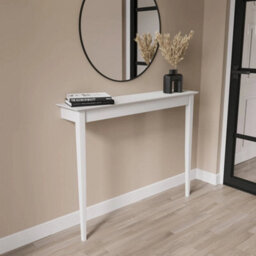 Small & Narrow White Wall Mounted Console Table - thumbnail 6