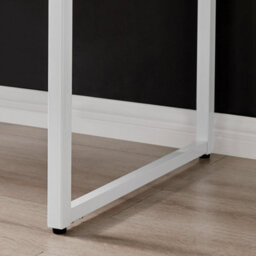 Furniturebox Uk Kendrick Grey Marble Effect Desk 120Cm For Home Working Study Gaming Office Desk. Elegant White Leg Melamine Desk - thumbnail 7