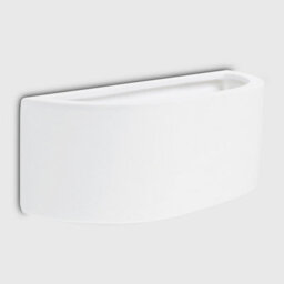 Valuelights Pair Of Modern Planter Style White Ceramic Wall Lights - thumbnail 3