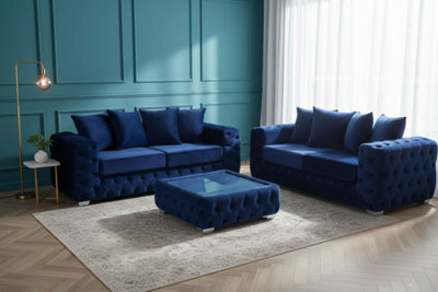 Stratus Interiors Ashley Corner Sofa Chesterfield Scatter Back - Scatter Back (Smaller) - 3 And 2 Seater Set - image 1