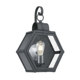 Luminosa Lighting Luminosa Quoizel Heath Outdoor Wall Lantern Mottled Black, Ip44 - thumbnail 1
