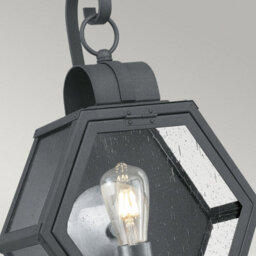 Luminosa Lighting Luminosa Quoizel Heath Outdoor Wall Lantern Mottled Black, Ip44 - thumbnail 2