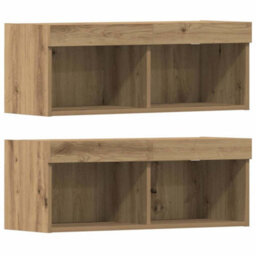 Walplus Tv Cabinet 4 Pcs Artisan Oak 40.5 X 30 X 102 Cm Engineered Wood - thumbnail 8