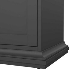 Wyld Haus Osaka Farmhouse Dark Grey Tv Unit 2 Doors With Open Shelves - thumbnail 8