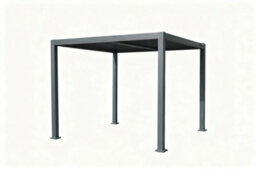 Outdoor Living (NW) Ltd 3M X 3M Aluminium Pergola With Manual Louvre Roofing - thumbnail 3
