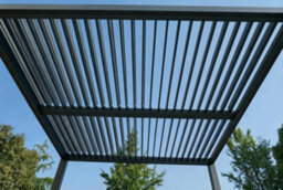 Outdoor Living (NW) Ltd 3M X 3M Aluminium Pergola With Manual Louvre Roofing - thumbnail 5