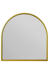 "Mirroroutlet Arcus - Gold Metal Framed Arched Wall Garden Mirror 39"" X 39"" (100Cm X 100Cm)" - thumbnail 2