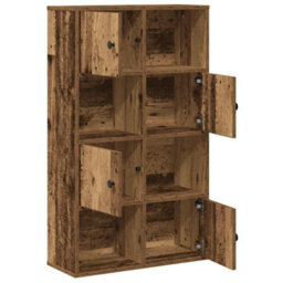 Berkfield Durable Bookcase Old Wood 60X24X101.5 Cm Engineered Wood - thumbnail 5