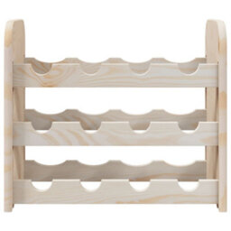 Walplus Wine Rack 43X25X37 Cm Solid Wood Pine - thumbnail 5