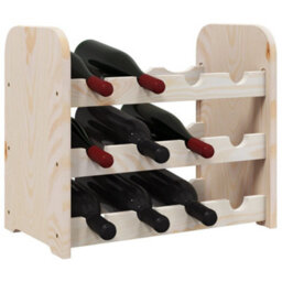 Walplus Wine Rack 43X25X37 Cm Solid Wood Pine - thumbnail 4