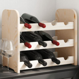 Walplus Wine Rack 43X25X37 Cm Solid Wood Pine - thumbnail 1