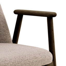Furniture To Go Leo Dining Chairs With Armrest In Monza Fabric Beige Set Of 2 - thumbnail 7