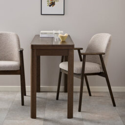 Furniture To Go Leo Dining Chairs With Armrest In Monza Fabric Beige Set Of 2 - thumbnail 5
