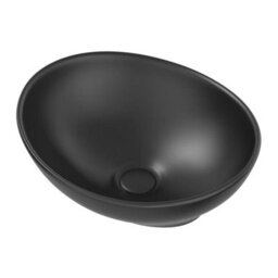 Affine 600mm Bathroom Countertop Vanity Unit Oval Basin Wall Hung Soft Close Grey Gloss - thumbnail 5
