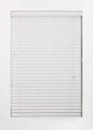 Furnished Faux Wood Venetian Blinds - White 50mm Slats Trimmable Blinds For Windows And Doors  (W)215Cm (L)150Cm - thumbnail 3