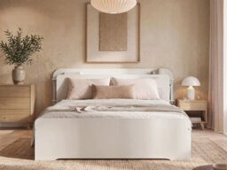 Noomi Evie Storage Bed With Headboard, Double, White - thumbnail 2