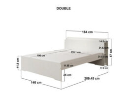 Noomi Evie Storage Bed With Headboard, Double, White - thumbnail 6