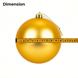 Shatchi 20Cm Dark Gold Mat Christmas Bauble - Premium Bauble & Home Décor Ornament - thumbnail 4