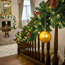 Shatchi 20Cm Dark Gold Mat Christmas Bauble - Premium Bauble & Home Décor Ornament - thumbnail 2