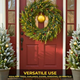 Shatchi 20Cm Dark Gold Mat Christmas Bauble - Premium Bauble & Home Décor Ornament - thumbnail 6