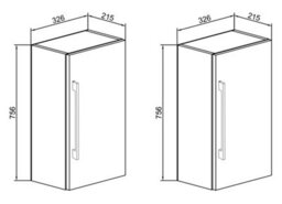 Vcm Wood Bathroom Furniture Bathroom High Cabinet Badinos 2 - thumbnail 3