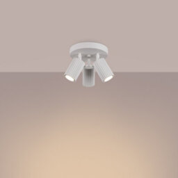Luminosa Lighting Luminosa Karbon Minimalist Ceiling Spotlight Cluster 3 Light White - thumbnail 3