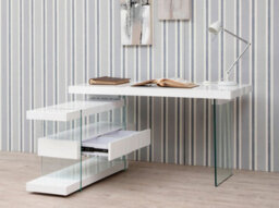 Angel Cerda Stylish White Wood And Glass Desk For Modern Offices - thumbnail 6