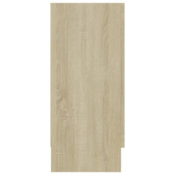 Berkfield Vitrine Cabinet Sonoma Oak 120X30.5X70 Cm Engineered Wood - thumbnail 7
