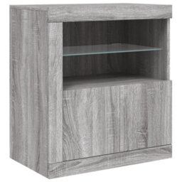 Berkfield Sideboard With Led Lights Grey Sonoma 181.5X37X67 Cm - thumbnail 9