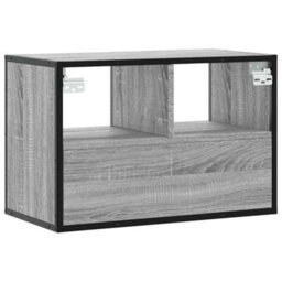 Berkfield Tv Cabinet Grey Sonoma 60X31X39.5 Cm Engineered Wood And Metal - thumbnail 6