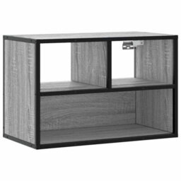 Berkfield Tv Cabinet Grey Sonoma 60X31X39.5 Cm Engineered Wood And Metal - thumbnail 2