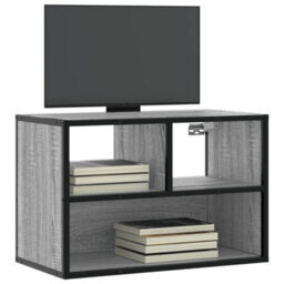 Berkfield Tv Cabinet Grey Sonoma 60X31X39.5 Cm Engineered Wood And Metal