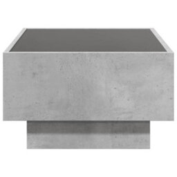Berkfield Coffee Table With Led Concrete Grey 70X50X30 Cm Engineered Wood - thumbnail 7