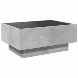 Berkfield Coffee Table With Led Concrete Grey 70X50X30 Cm Engineered Wood - thumbnail 8
