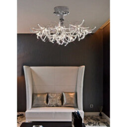 Luminosa Lighting Luminosa Kenzo Floor Lamp 6 Light G4 Polished Chrome/crystal, Not Led/cfl Compatible - thumbnail 3