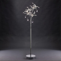 Luminosa Lighting Luminosa Kenzo Floor Lamp 6 Light G4 Polished Chrome/crystal, Not Led/cfl Compatible - thumbnail 2