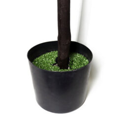 2F Artificial Boxwood Ball Topiary Tree 66Cm In Black Pot - thumbnail 5