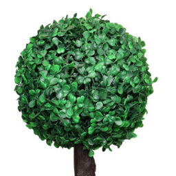 2F Artificial Boxwood Ball Topiary Tree 66Cm In Black Pot - thumbnail 3