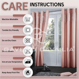 Gc Gaveno Cavailia Shiny Stripe Aura Curtains 66X90 Pink For Living Room Ring Top Window Panels With Matching Tie Backs - thumbnail 6