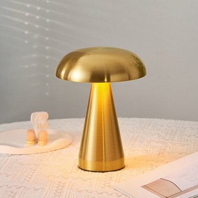 Komore Creative Mushroom Desk Lamp Touch Dimmable 3W Led-Gold - image 1