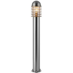 1M Outdoor Post Bollard Light Polished Steel Vandal Proof External Pathway Lamp - thumbnail 3