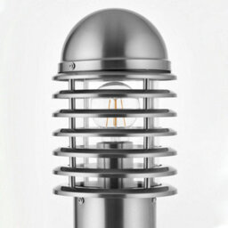 1M Outdoor Post Bollard Light Polished Steel Vandal Proof External Pathway Lamp - thumbnail 4