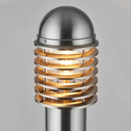 1M Outdoor Post Bollard Light Polished Steel Vandal Proof External Pathway Lamp - thumbnail 5