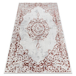RugsX Carpet Allure 1961 Ornament, Frame - Structural, Stylish, Glamour White Pink 180X270 Cm - thumbnail 4