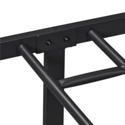 Yaheetech Black 3Ft Single Metal Bed Frame With Cloud-Inspired Design Headboard - thumbnail 6