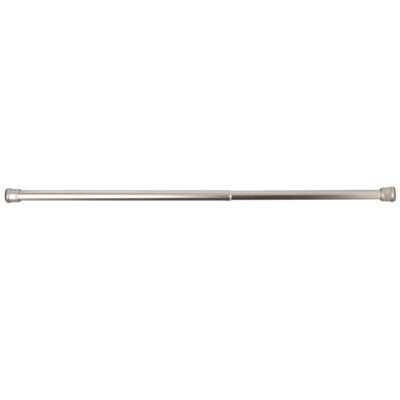 Toolty Telescopic Net Curtain Pole 140-260Cm - No Drill Spring Tension Rod - For Kitchen, Bathroom, Bedroom, Living Room - Satin Chrome - image 1