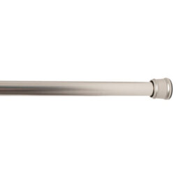 Toolty Telescopic Net Curtain Pole 140-260Cm - No Drill Spring Tension Rod - For Kitchen, Bathroom, Bedroom, Living Room - Satin Chrome - thumbnail 4